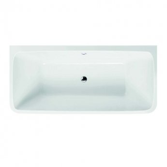 Delphi Kilmory Double Ended Back to Wall Bath 1800mm x 840mm - 0 Tap Hole