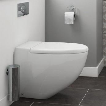 Delphi Lyon Back To Wall Toilet 555mm Projection - Soft Close Seat