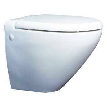 Delphi Lyon Wall Hung Toilet 640mm Projection - Soft Close Seat