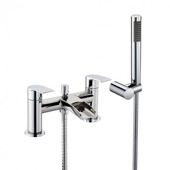 Delphi Tec Studio HC Waterfall Bath Shower Mixer Tap Pillar Mounted - Chrome