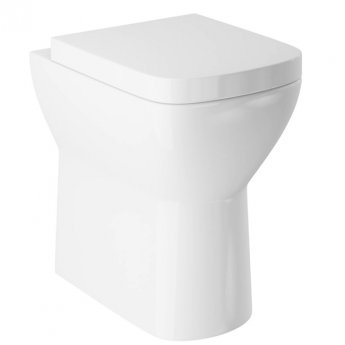 Delphi Versa Comfort Height Back to Wall Rimless Toilet 515mm Projection - Soft Close Seat