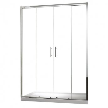 Delphi Vodas 6+ Double Sliding Shower Door 1600mm Wide - 6mm Glass