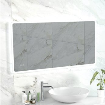 Delphi Yama LED Strip Bathroom Mirror with Touch Sensor 600mm H x 1200mm W