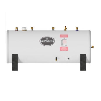 Telford Tempest Unvented Horizontal Indirect Stainless Steel Hot Water Cylinder 300 Litre | Product Image