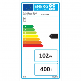 Telford Tempest Indirect Unvented Stainless Steel Hot Water Cylinder 400 Litre