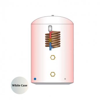 Telford Tristor Thermal Store Direct Open-Vented 1500Mm X 450Mm Copper Cylinder 200 Litre - White Case