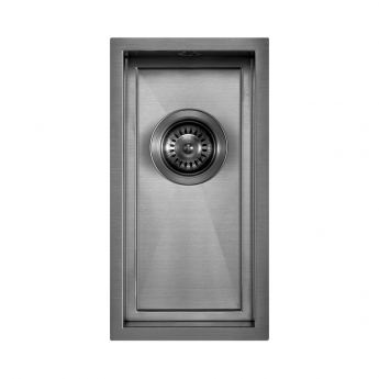 The 1810 Company Axixuno 190U 1.0 Bowl Undermount Kitchen Sink - Gun Metal