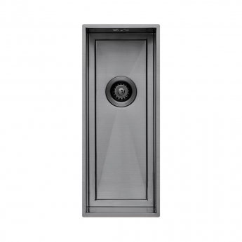 The 1810 Company Axixuno 355/150U 2.0 Bowl Undermount Kitchen Sink - Gun Metal | Product Image