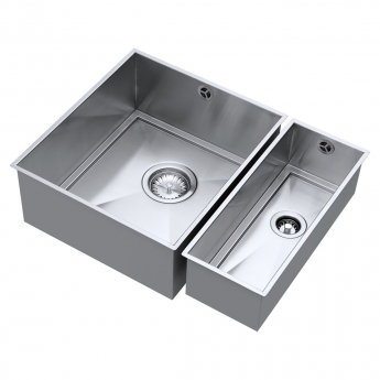 The 1810 Company Axixuno 355/150U 2.0 Bowl Undermount Kitchen Sink - Stainless Steel | Product Image