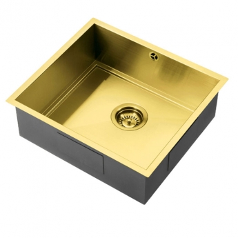 The 1810 Company Axixuno 450U 1.0 Bowl Stainless Steel Undermount Kitchen Sink 490mm x 440mm | Product Image