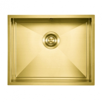 The 1810 Company Axixuno 500U 1.0 Bowl Undermount Kitchen Sink - Gold Brass | Product Image