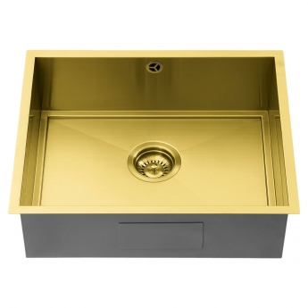The 1810 Company Axixuno 500U 1.0 Bowl Undermount Kitchen Sink - Gold Brass | Product Image