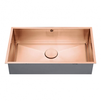 The 1810 Company Axixuno 700U 1.0 Bowl Stainless Steel Quartz Undermount Kitchen Sink 730mm x 450mm | Product Image