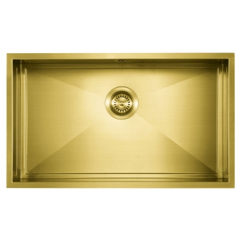 The 1810 Company Axixuno 700U 1.0 Bowl Undermount Kitchen Sink - Gold Brass