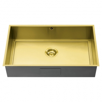 The 1810 Company Axixuno 700U 1.0 Bowl Stainless Steel Quartz Undermount Kitchen Sink 730mm x 450mm | Product Image