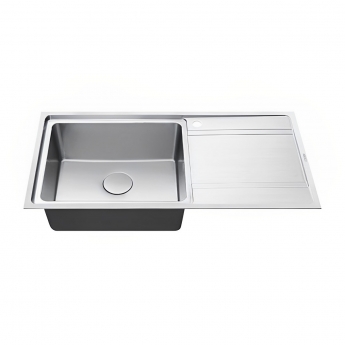 The 1810 Company Bordouno 100i 1 Bowl Kitchen Sink - Left Handed