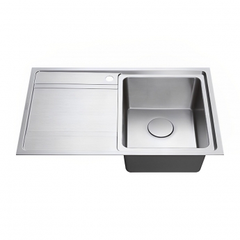 The 1810 Company Bordouno 800i 1 Bowl Kitchen Sink - Right Handed