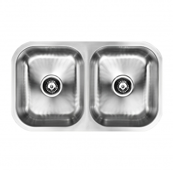 The 1810 Company Etroduo 340/340U 2.0 Bowl Kitchen Sink - Stainless Steel