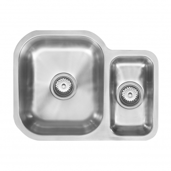 The 1810 Company Etroduo 589/450U 1.5 Bowl Undermount Kitchen Sink - Left Handed