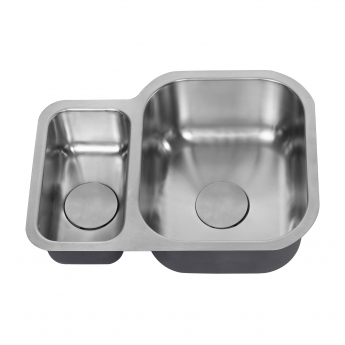 The 1810 Company Etroduo 589/450U 1.5 Bowl Undermount Kitchen Sink - Right Handed