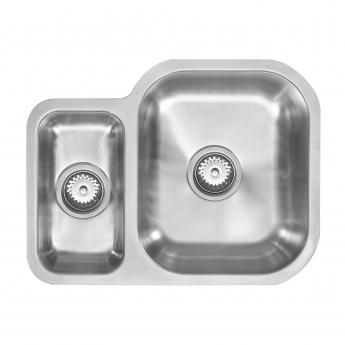The 1810 Company Etroduo 589/450U 1.5 Bowl Undermount Kitchen Sink - Right Handed