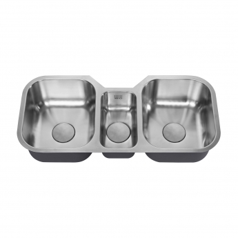 The 1810 Company Etrotrio 960/450U 3.0 Bowl Undermount Kitchen Sink - Stainless Steel