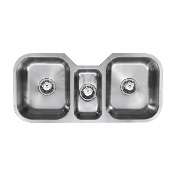 The 1810 Company Etrotrio 960/450U 3.0 Bowl Undermount Kitchen Sink - Stainless Steel