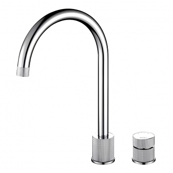 The 1810 Company Finire 2 Hole Design Kitchen Sink Mixer Tap - Chrome