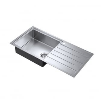 The 1810 Company Forzauno 100i Large 1.0 Bowl Kitchen Sink - Left Handed