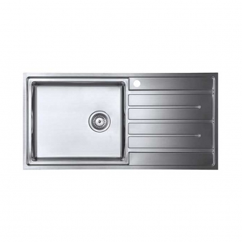 The 1810 Company Forzauno 100i Large 1.0 Bowl Kitchen Sink - Left Handed