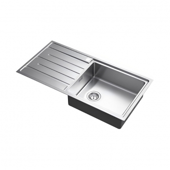 The 1810 Company Forzauno 100i Large 1.0 Bowl Kitchen Sink - Right Handed