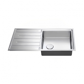 The 1810 Company Forzauno 100i Large 1.0 Bowl Kitchen Sink - Right Handed