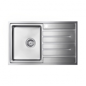 The 1810 Company Forzauno 800i 1.0 Bowl Kitchen Sink - Left Handed