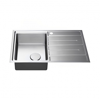 The 1810 Company Forzauno 800i 1.0 Bowl Kitchen Sink - Left Handed