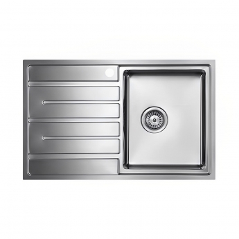 The 1810 Company Forzauno 800i 1.0 Bowl Kitchen Sink - Right Handed