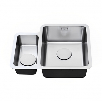 The 1810 Company Luxsoplusduo25 160/340U 1.5 Bowl Undermount Kitchen Sink - Right Handed