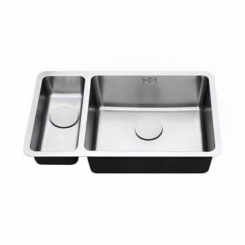 The 1810 Company Luxsoplusduo25 180/500U 1.5 Bowl Undermount Kitchen Sink - Right Handed | Product Image