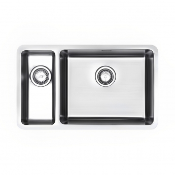 The 1810 Company Luxsoplusduo25 180/500U 1.5 Bowl Undermount Kitchen Sink - Right Handed | Product Image