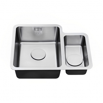 The 1810 Company Luxsoplusduo25 340/160U 1.5 Bowl Undermount Kitchen Sink - Left Handed | Product Image