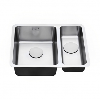 The 1810 Company Luxsoplusduo25 340/180U 1.5 Bowl Undermount Kitchen Sink - Left Handed