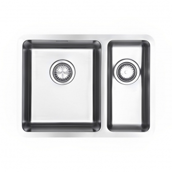 The 1810 Company Luxsoplusduo25 340/180U 1.5 Bowl Undermount Kitchen Sink - Left Handed