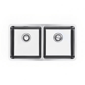 The 1810 Company Luxsoplusduo25 450/450U 2.0 Bowl Undermount Kitchen Sink - Stainless Steel