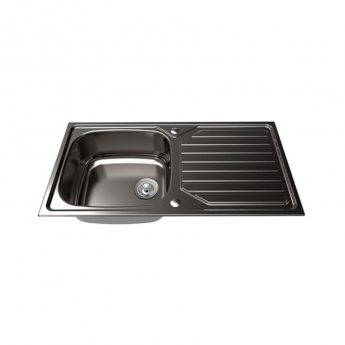 The 1810 Company Veloreuno 100i Large 1.0 Bowl Kitchen Sink - Stainless Steel