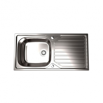 The 1810 Company Veloreuno 100i Large 1.0 Bowl Kitchen Sink - Stainless Steel