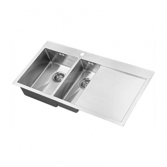 The 1810 Company Zenduo15 6 I-F 1.5 Bowl Stainless Steel Kitchen Sink 1000mm x 510mm | Product Image