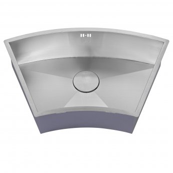 The 1810 Company Zenuno 675U CURVE 1.0 Bowl Undermount Kitchen Sink - Stainless Steel
