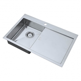 The 1810 Company Zenuno15 34 I-F 1.0 Bowl Stainless Steel Kitchen Sink 800mm x 510mm | Product Image