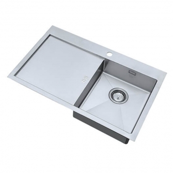The 1810 Company Zenuno15 34 I-F 1.0 Bowl Stainless Steel Kitchen Sink 800mm x 510mm | Product Image