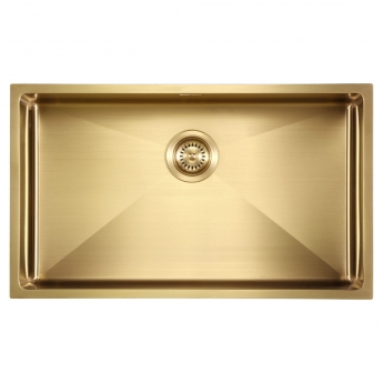 The 1810 Company Zenuno15 700U 1.0 Bowl Undermount Kitchen Sink - Gold Brass