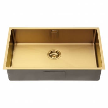 The 1810 Company Zenuno15 700U 1.0 Bowl Undermount Kitchen Sink - Gold Brass